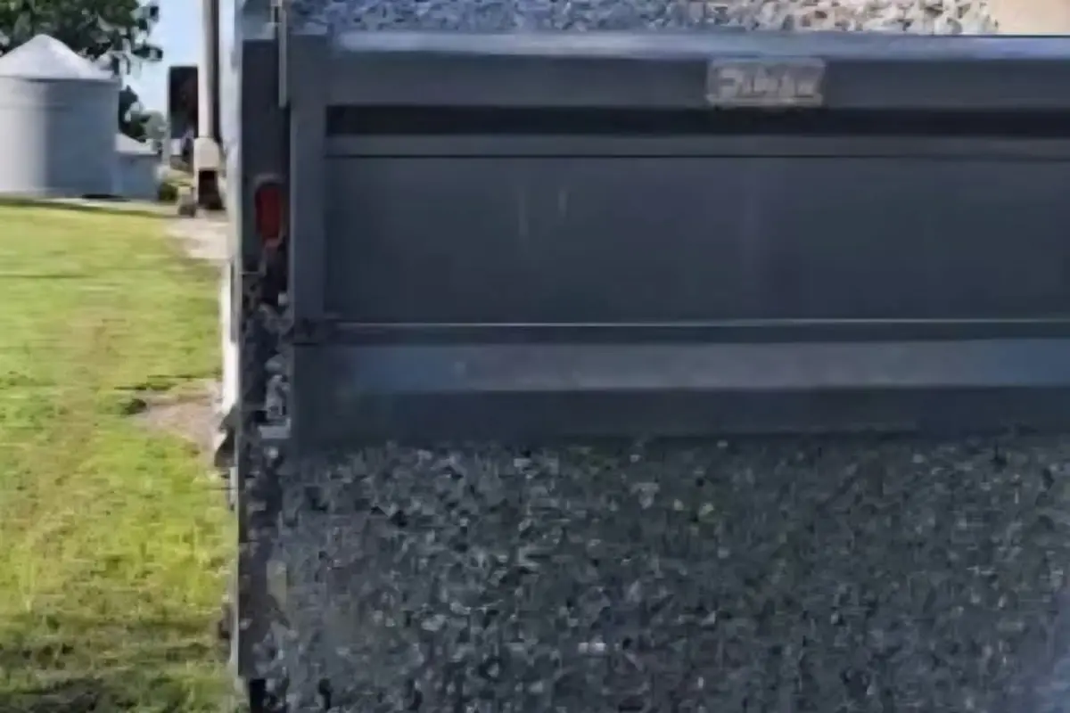 Gravel delivered and spread for an access surface